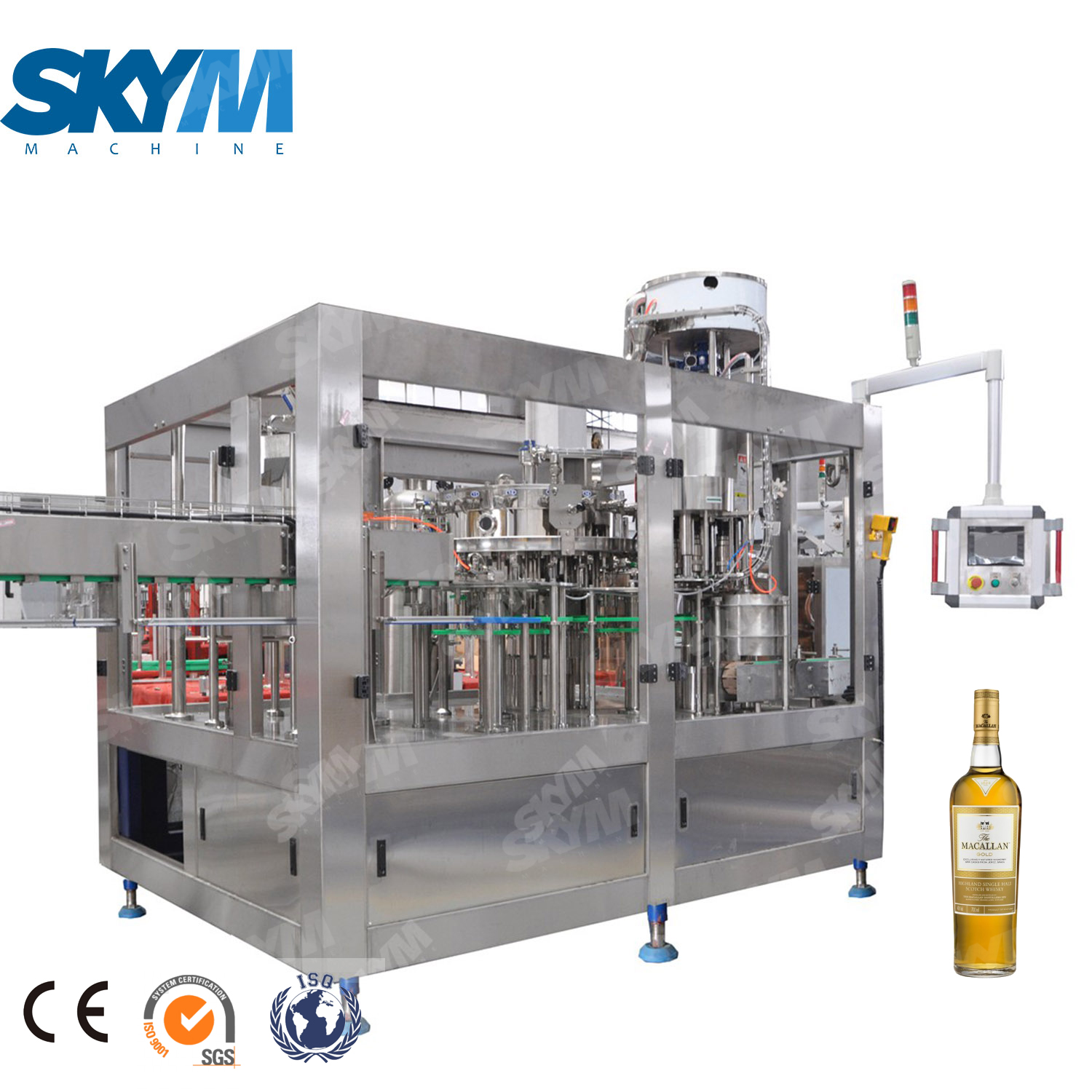 Harga Pabrik Pabrik Pembotolan Alkohol Otomatis untuk Botol Anggur Kaca